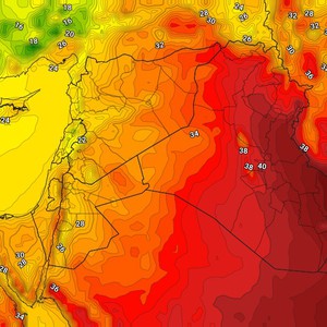 العراق | انخفاض على درجات الحرارة الأربعاء مع نشاط للرياح الشمالية الغربية المُثيرة للأتربة