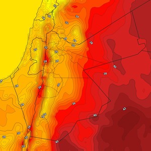 الأردن | المملكة تتأثر بكتلة هوائية مُعتدلة الإثنين وانخفاض على درجات الحرارة