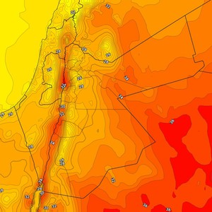 الأردن | طقس صيفي مُعتدل نهاراً ومائل للبرودة ليلاً يوم الأحد