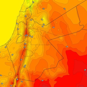 الأردن | انخفاض على درجات الحرارة الأربعاء وطقس صيفي مُعتدل مع نشاط للرياح الشمالية الغربية