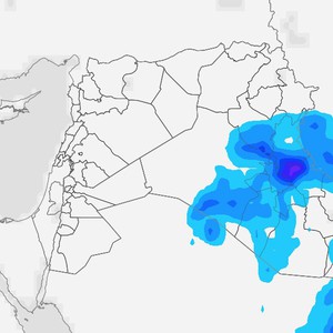 عبور المنخفض الجوي أجواء العراق وأمطار على مناطق عدة تكون غزيرة أحيانًا