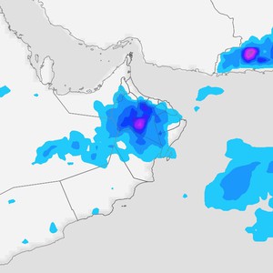 سلطنة عُمان: الحالة الماطرة (أخدود الاستبشار) يبلغ ذروة تأثيره على السلطنة يوم الخميس