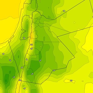 الأردن | ليالي باردة نسبيا خلال منتصف الاسبوع ودرجات حرارة أقل من معدلاتها 
