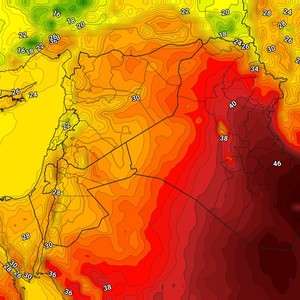 العراق | درجات الحرارة حول الـ 50 درجة مئوية في هذه المناطق نهاية الأسبوع