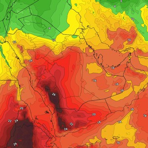 السعودية | مرتفع جوي يسيطر على المملكة ودرجات الحرارة تقترب من نهاية العشرين في الرياض