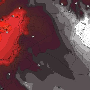 العراق - تنبيه مُبكر | كُتلة هوائية شديدة الحرارة مُرفقة باشتداد البوارح والموجات الغُبارية التي قد تكون كثيفة نهاية الأسبوع