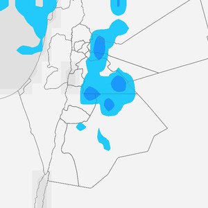 عدم استقرار جوي الأحد و الإثنين مُرفق ببعض الزخات المطرية وتتركز شرق المملكة