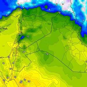 الأردن | مقارنة بين درجات الحرارة أثناء موجة البرد وتلك المتوقعة الأيام القادمة (التفاصيل)