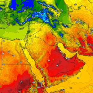 فوارق حرارية حادة.. أجواء ربيعية في بلاد الشام مقابل درجات حرارة أربعينية في الجزيرة العربية