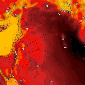 رياح فوهن تلهب أجواء العراق ودرجات الحرارة تتخطى الـ50 مئوية بعدة مناطق