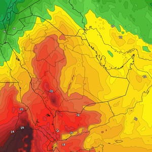 ارتفاع تدريجي على درجات الحرارة وطقس يميل للدفء في أغلب المناطق