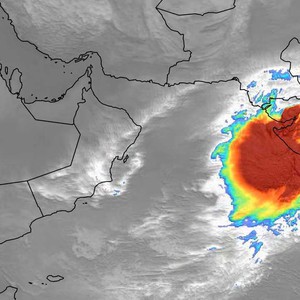 سحابة رعدية ضخمة بمساحة تصل لثلث السعودية رُصدت شمال شرق بحر العرب