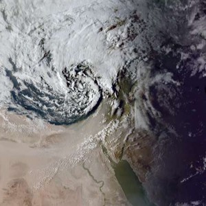A dense dust storm is forming in northern Egypt and will reach Jordan early Saturday morning and afternoon, following expected rainfall tonight.