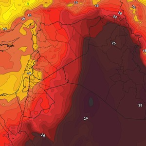 الأردن: كتلة هوائية معتدلة تخفض درجات الحرارة إلى مستويات عشرينية منتصف الأسبوع