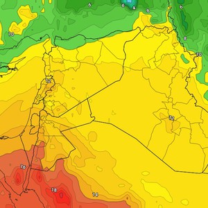 الأردن | أجواء مقتبسة من الربيع... درجات حرارة عشرينية وأجواء مشمسة تميل للدفء خاصة في المناطق المنخفضة