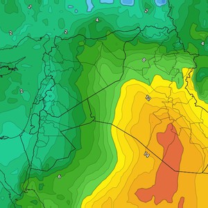 تغيرات جوهرية على حالة الطقس ودرجات الحرارة تتجاوز الـ20°م في بغداد ثم تتبع بانخفاض حاد.