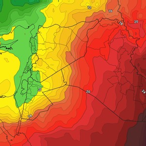 A cooler air mass will bring significant cooling and cooler nights midweek. Here are the most prominent weather forecasts for the coming week.
