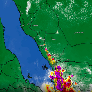 تحديث 3:00م | الأقمار الإصطناعية ترصد سُحب رعدية وأمطار تؤثر الآن على مرتفعات جازان وعسير