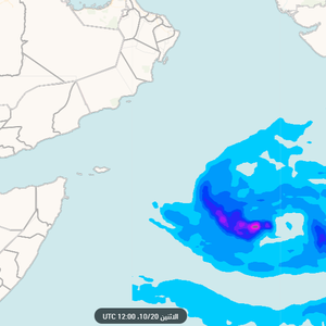 صدور تحديثات جديدة من النموذج الأمريكي لاحتمالية تشكل حالة مدارية في بحر العرب