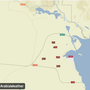 الكويت - 11:10 صباحاً | يوم عاصف والرؤية دون الـ 500 وتوقعات بغبار أكثر كثافة الساعات القادمة