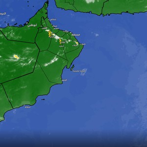 سلطنة عمان | تطور لخلايا رعدية مرفقة بأمطار غزيرة ونشاط على سرعة الرياح وتشمل عدة ولايات