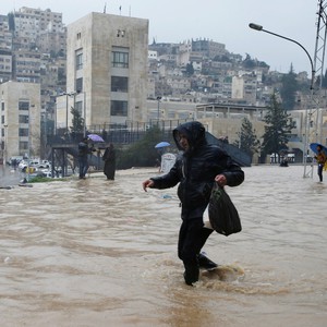 الأردن | كميات الأمطار المسجلة خلال حالة عدم الاستقرار الجوي