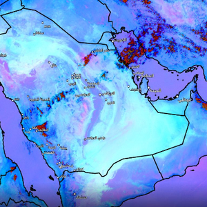 تحديث 2:00م | سحب رعدية تترافق بالغبار والأتربة يتوقع تأثيرها على حفر الباطن بعد قليل