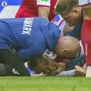 عاجل : تأجيل مباراة الدنمارك وفنلندا بعد سقوط إريكسن مغشيًا عليه فجأة أثناء المباراة