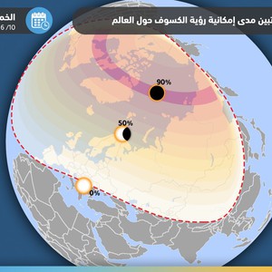 كسوف الشمس | تفاصيل هامة وخرائط توضيحية حول الحدث النادر يوم الخميس المقبل
