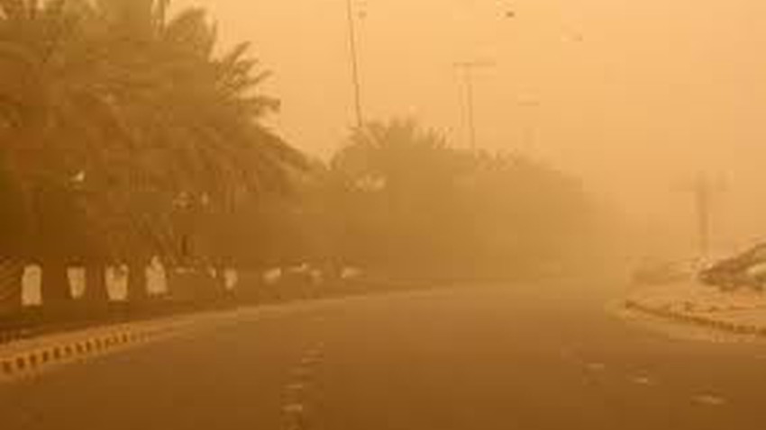 Iraq | A drop in temperatures on Monday, with the winds causing dust and dust continuing to blow