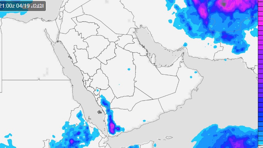 السعودية | تنبيه من فرص يومية للأمطار على مرتفعات جنوب غرب المملكة الأيام القادمة