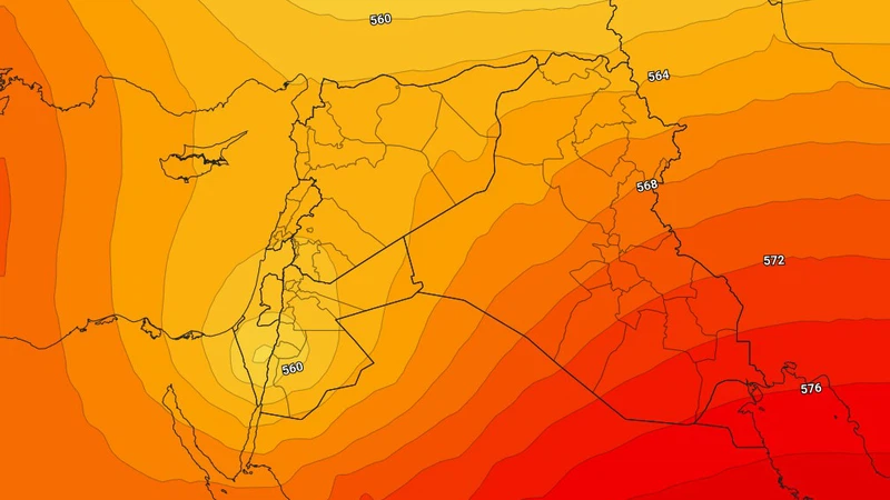 المنخفض الجوي العلوي المسبب لحالة عدم الاستقرار يتمركز فوق الأردن وتأثيراته تشمل عدة دول | عرب تايم المنخفض الجوي العلوي المسبب لحالة عدم الاستقرار يتمركز فوق الأردن وتأثيراته تشمل عدة دول | عرب تايم