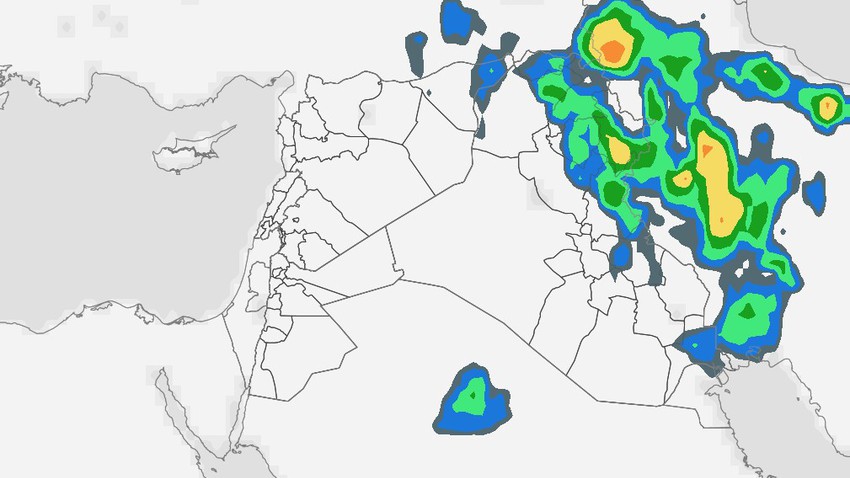 العراق | استمرار تأثير الأحوال الجوية غير المُستقرة الثلاثاء  