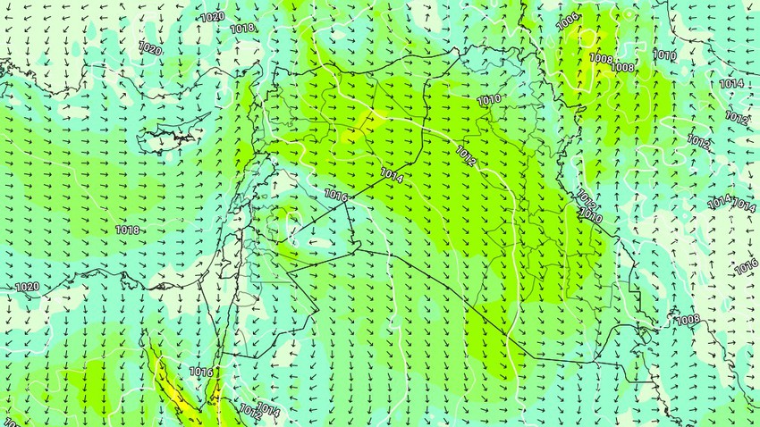 Iraq | Dusty weather on Monday, coinciding with a clear drop in temperatures