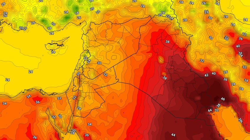 Iraq | A slight rise in temperatures on Tuesday and a decrease in dust levels in the atmosphere
