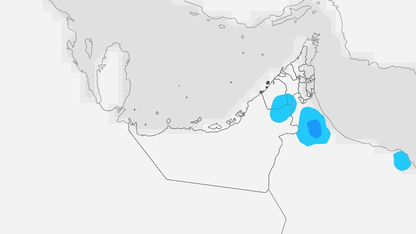 الإمارات | احتمالية لهطول زخات من الأمطار على مناطق متفرقة الأيام القادمة 