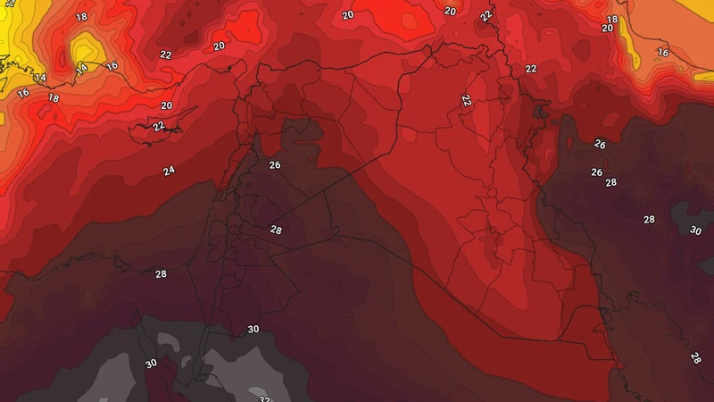 40 مئوية في عمّان.. المملكة تتأثر بكتلة هوائية حارة الأيام القادمة وتوصيات هامة بعدم التعرض المباشر لأشعة الشمس | عرب تايم 40 مئوية في عمّان.. المملكة تتأثر بكتلة هوائية حارة الأيام القادمة وتوصيات هامة بعدم التعرض المباشر لأشعة الشمس | عرب تايم