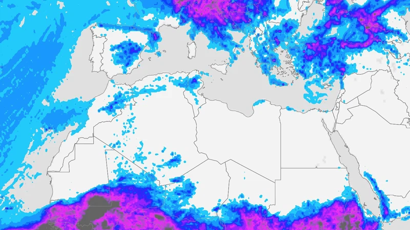 منخفض جوي غير معتاد يجلب أمطار رعدية وتساقط البرد على عدة مناطق في المغرب العربي | عرب تايم منخفض جوي غير معتاد يجلب أمطار رعدية وتساقط البرد على عدة مناطق في المغرب العربي | عرب تايم