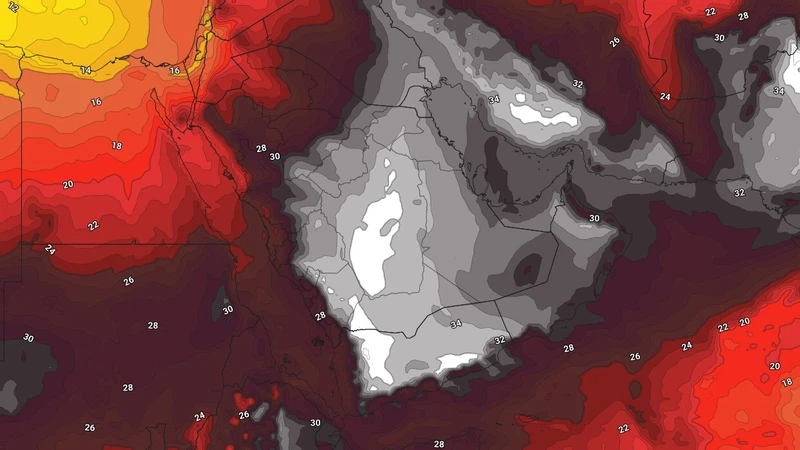 درجات الحرارة تلامس الـ50 مئوية.. المرتفع المداري يشتد وأجواء لاهبة في أجزاء من الجزيرة العربية نهاية الشهر | عرب تايم درجات الحرارة تلامس الـ50 مئوية.. المرتفع المداري يشتد وأجواء لاهبة في أجزاء من الجزيرة العربية نهاية الشهر | عرب تايم