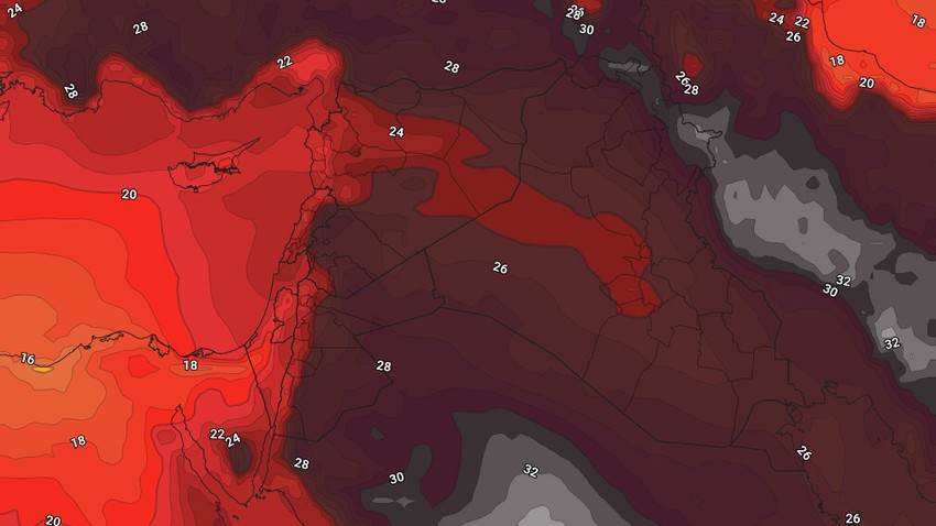 الأردن | ارتفاع مؤقت على درجات الحرارة عُطلة نهاية الأسبوع 