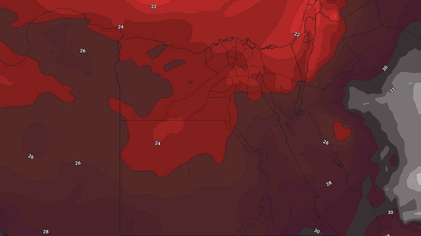 Egypt: A significant rise in temperatures and very hot weather throughout the weekend