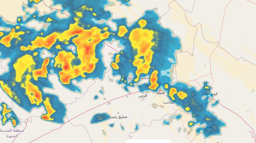 السعودية - تحديث 5:00م | تزايد فُرص الأمطار الرعدية على منطقة القصيم قادم الوقت إن شاء الله
