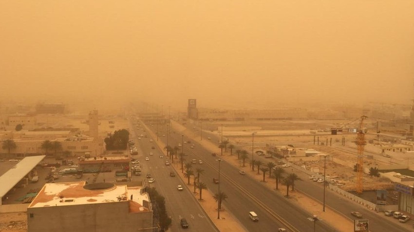 Arabie Saoudite - Alerte | Une masse d&#39;air à plus basse température traversera le nord-ouest du Royaume dans les prochaines heures, provoquant des vagues de poussière denses dans certaines zones..Détails