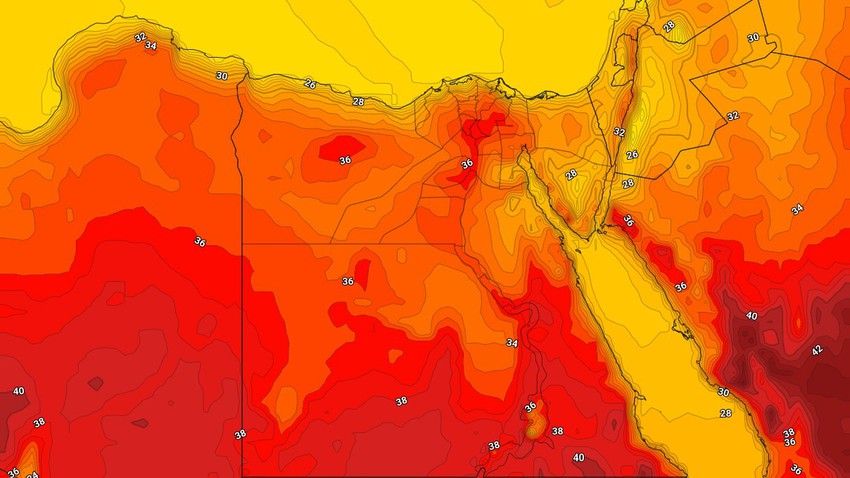 مصر : أجواء حارة في المناطق الشمالية وشديدة الحرارة في باقي المناطق خلال الأيام القادمة