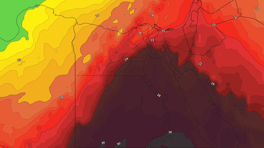 Egypt | High temperatures and hot weather in most areas during the weekend