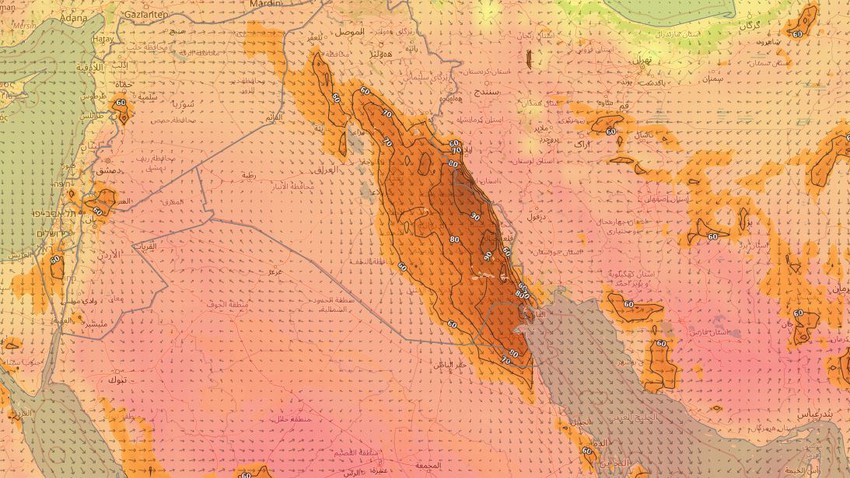 الكويت : موجة غُبارية جديدة تؤثر على الدولة يوم الإثنين 30-5-2022