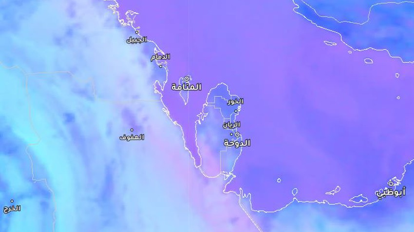 قطر - تحديث 3:40م: نشاط للرياح الشمالية الغربية و تصاعد للأتربة والغُبار في بعض المناطق