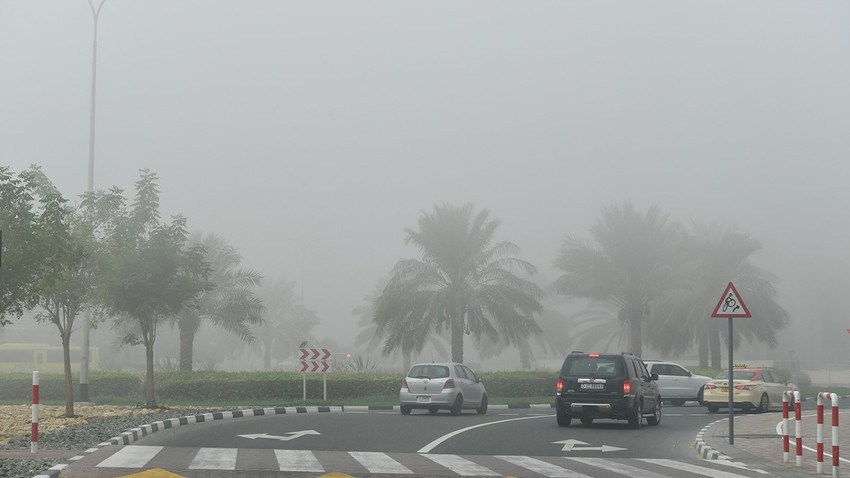 الإمارات | استمرار فُرص تشكّل الضباب على بعض المناطق خلال اليومين القادمين و انخفاض على الحرارة يوم الخميس
