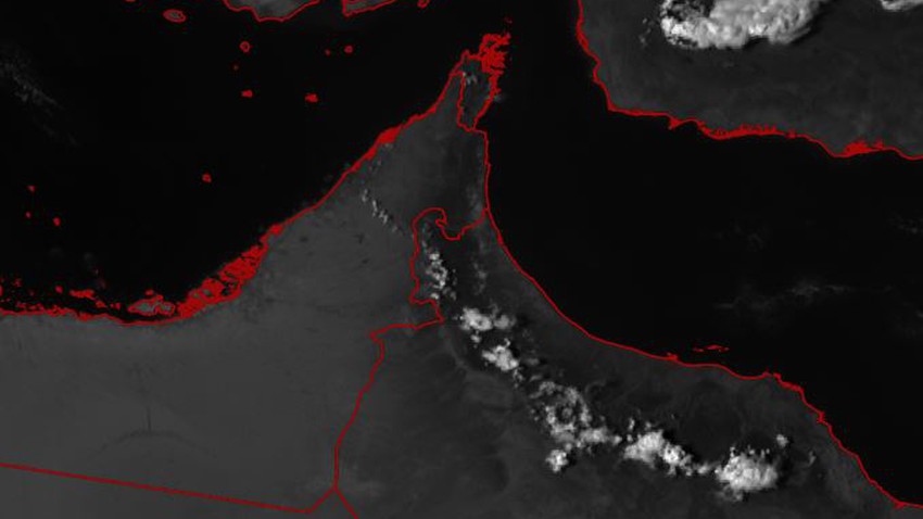 Oman - Update 3:20 pm: the proliferation of cumulus clouds in several parts of the Hajar Mountains and the flow of valleys in some areas