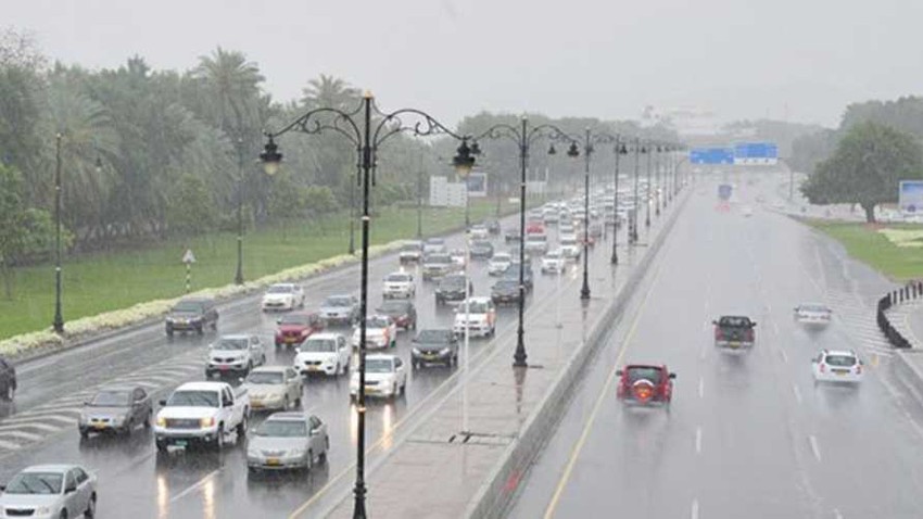 سلطنة عُمان | توزيع هطول الأمطار على عدد من ولايات السلطنة من 5 إلى 6 يوليو 2022